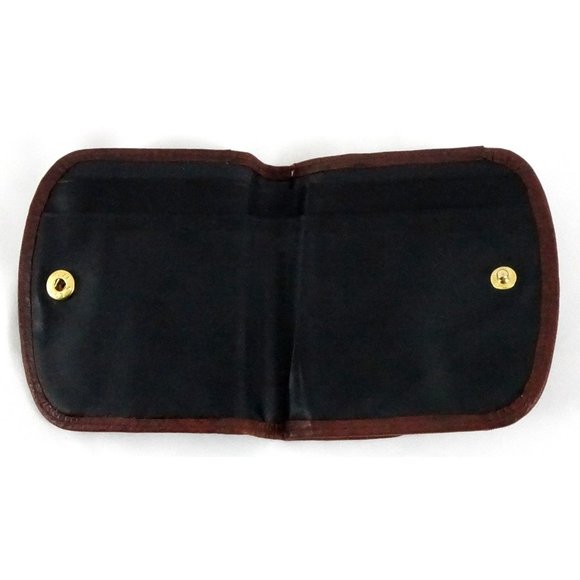 Buxton Wallet, Brown Leather Coin Purse, Small Bill Holder, Marbled Look Finish, - Picture 8 of 10